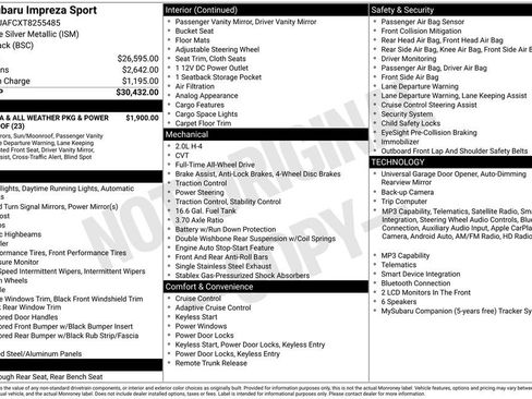 New 2026 Subaru Impreza 2.0i Sport AWD/4WD image 6