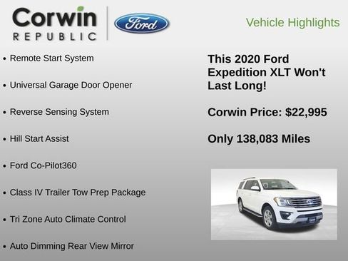 Used 2020 Ford Expedition XLT w/ Equipment Group 202A AWD/4WD image 6
