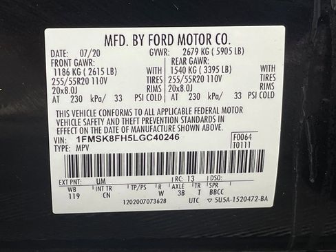 Used 2020 Ford Explorer Limited w/ Class III Trailer Tow Package image 27