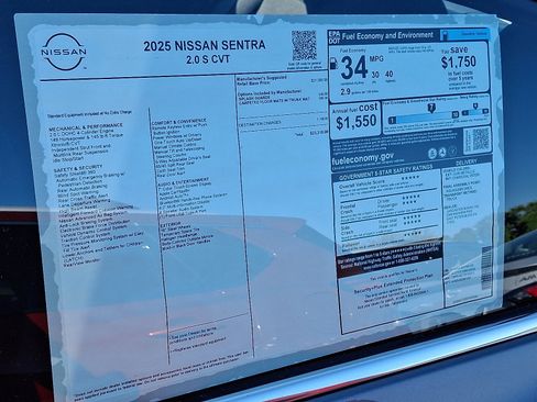 New 2025 Nissan Sentra S image 6