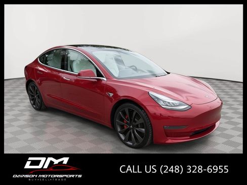 Used 2020 Tesla Model 3 Performance AWD/4WD image 1