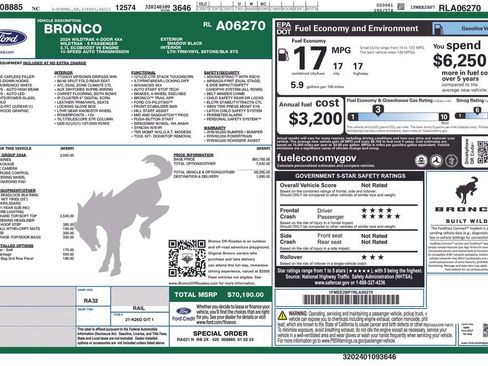 Used 2024 Ford Bronco Wildtrak AWD/4WD image 6
