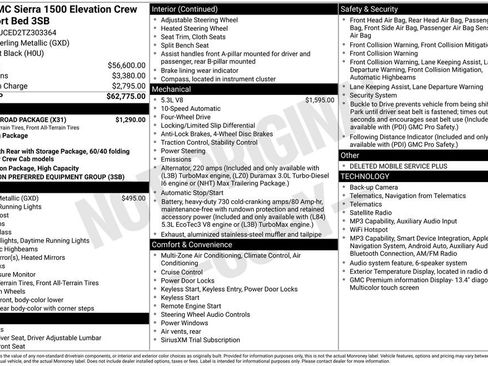 Used 2026 GMC Sierra 1500 Elevation w/ X31 Off-Road Package AWD/4WD image 44