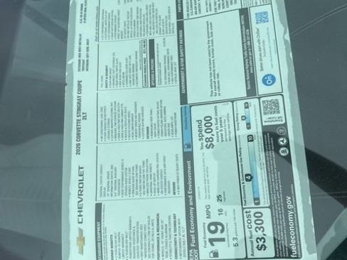 New 2026 Chevrolet Corvette Stingray Preferred Cpe w/ 2LT image 31