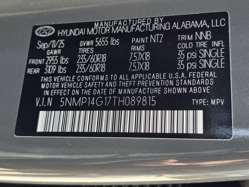 Certified 2026 Hyundai Santa Fe SE FWD image 32