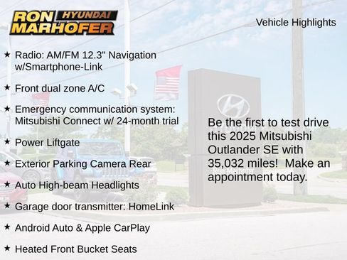 Used 2025 Mitsubishi Outlander SE AWD/4WD image 2