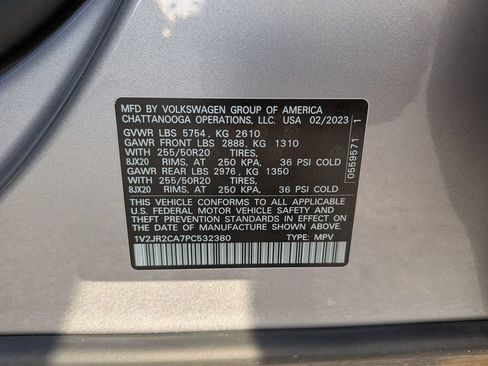Certified 2023 Volkswagen Atlas SE w/ Panoramic Sunroof Package FWD image 35