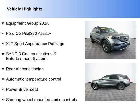 Used 2023 Ford Explorer XLT w/ Equipment Group 202A AWD/4WD image 2