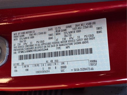 Used 2024 Ford Escape ST-Line w/ Tech Pack #1 image 23