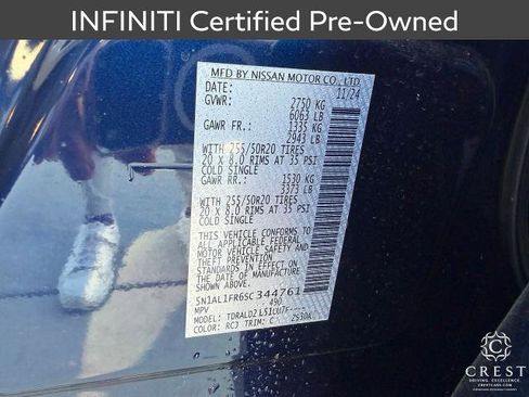 Certified 2025 INFINITI QX60 Luxe w/ Vision Package image 28