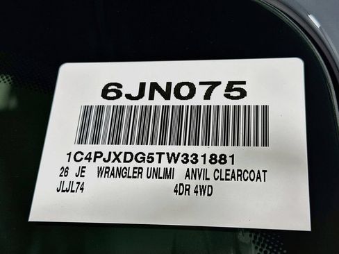 New 2026 Jeep Wrangler Unlimited Sport AWD/4WD image 16