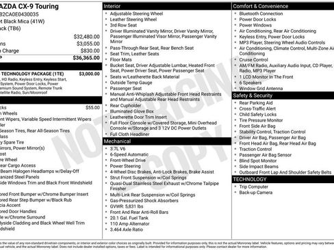 Used 2014 MAZDA CX-9 Touring w/ Touring Technology Package image 2