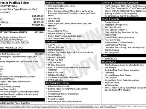 Used 2026 Chrysler Pacifica Select FWD image 1