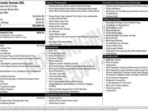 Used 2019 Hyundai Sonata SEL w/ Tech Package 02 FWD image 4