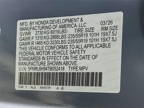 New 2026 Honda Odyssey Elite image 26