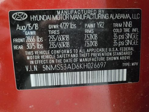 Used 2019 Hyundai Santa Fe Limited image 33