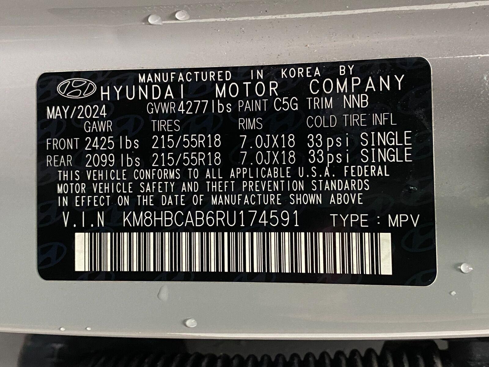 Certified 2024 Hyundai Kona SEL AWD/4WD image 32