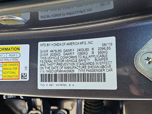 Used 2019 Honda Accord Touring image 27