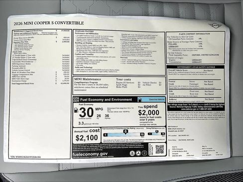 New 2026 MINI Cooper S FWD image 19