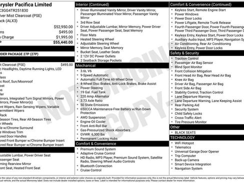 New 2026 Chrysler Pacifica Limited image 6