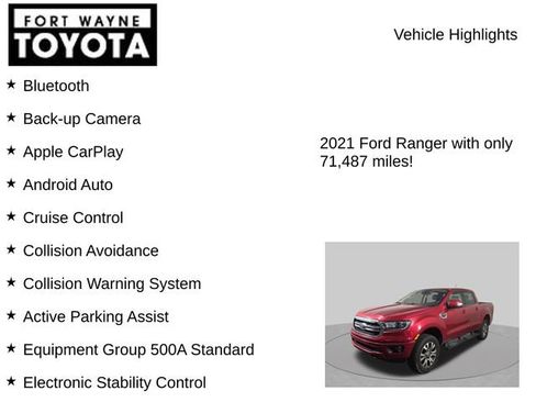 Used 2021 Ford Ranger Lariat AWD/4WD image 7