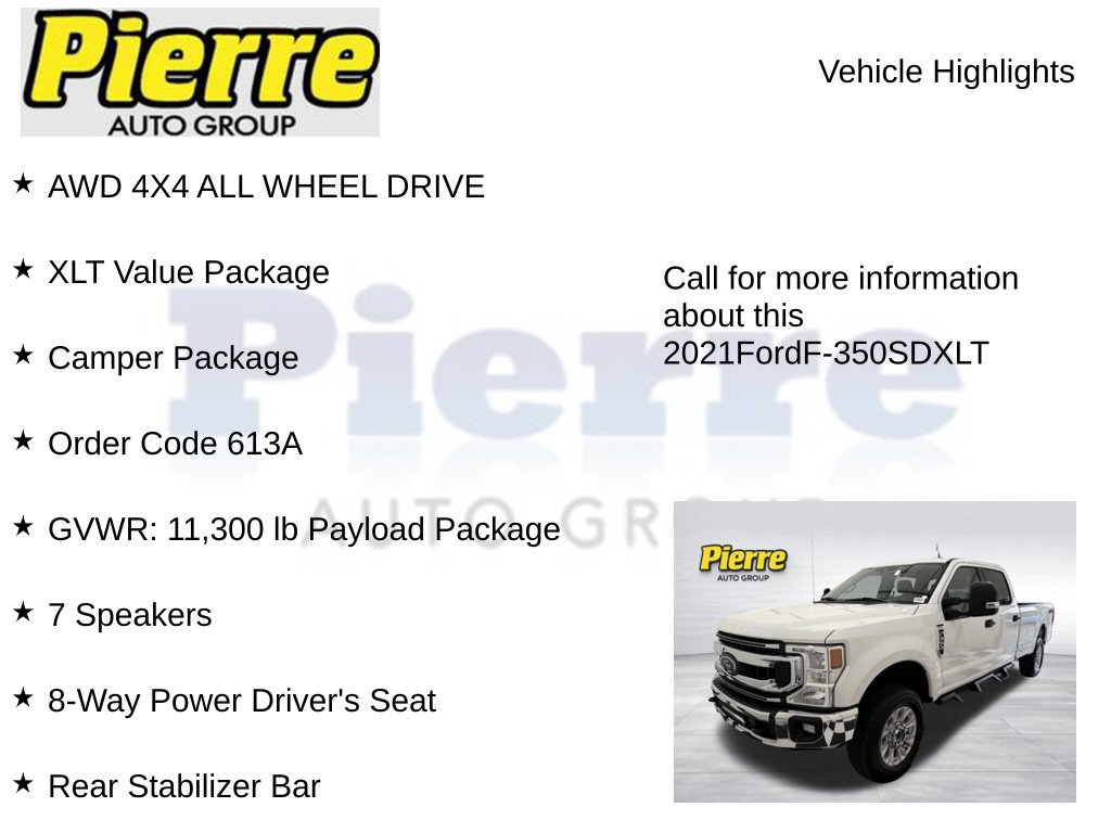 Used 2021 Ford F350 XLT w/ XLT Value Package AWD/4WD image 7
