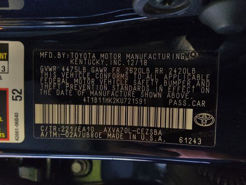 Used 2019 Toyota Camry SE image 33