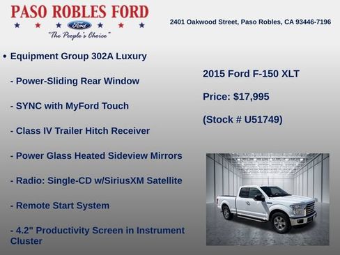Used 2015 Ford F150 XLT w/ Equipment Group 302A Luxury RWD image 5