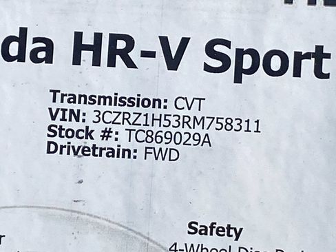 Used 2024 Honda HR-V Sport image 35