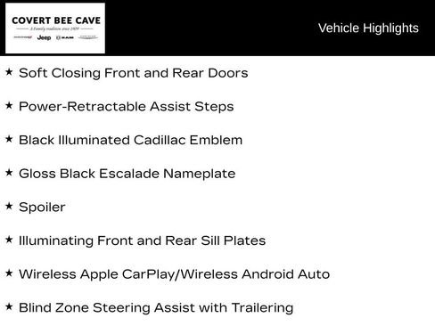 Certified 2026 Cadillac Escalade Platinum Sport w/ LPO, ONYX Package AWD/4WD image 8