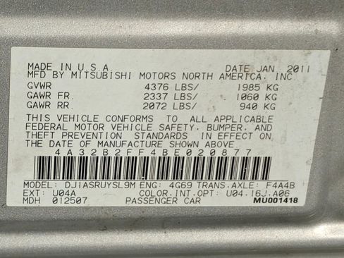 Used 2011 Mitsubishi Galant FWD image 34