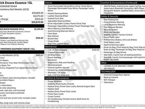 Used 2019 Buick Encore Essence w/ Experience Buick Package image 3