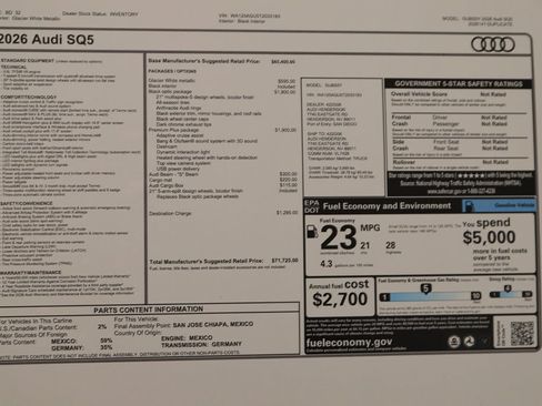 New 2026 Audi SQ5 Premium Plus AWD/4WD image 40