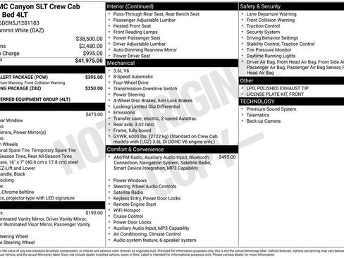Used 2018 GMC Canyon SLT w/ Driver Alert Package AWD/4WD image 2
