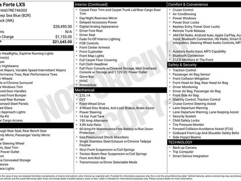 Used 2024 Kia Forte LXS FWD image 2