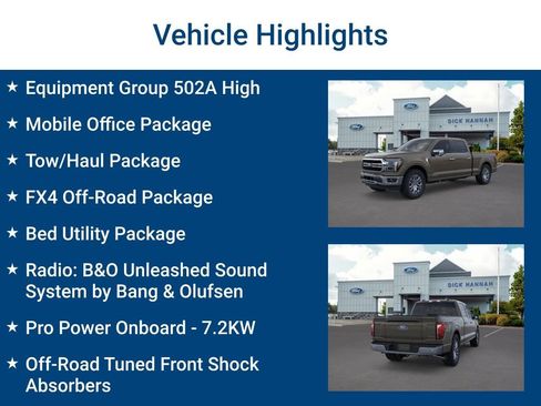 New 2025 Ford F150 Lariat w/ Equipment Group 502A High image 3