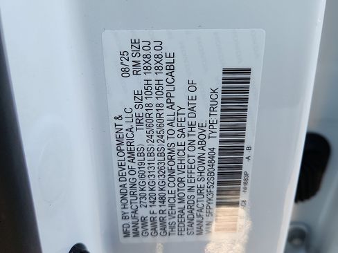 New 2025 Honda Ridgeline RTL image 15