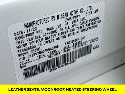 Certified 2023 INFINITI Q50 Luxe w/ Cargo Package image 32