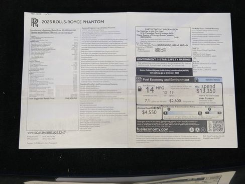 Used 2025 Rolls-Royce Phantom Sedan RWD image 49