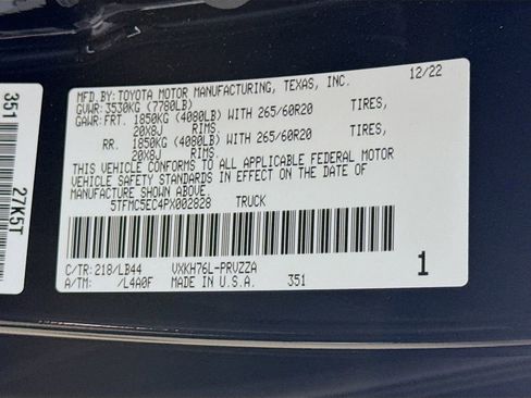 Used 2023 Toyota Tundra 1794 Edition w/ Advanced Package AWD/4WD image 34