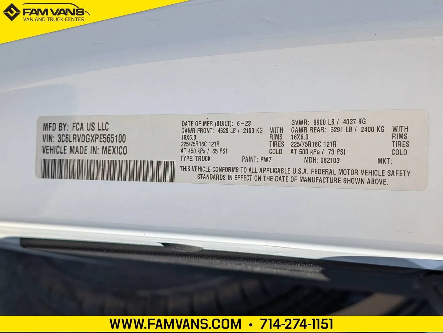 Used 2023 RAM ProMaster 2500 FWD image 21