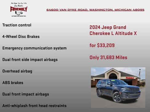 Used 2024 Jeep Grand Cherokee L Altitude AWD/4WD image 25