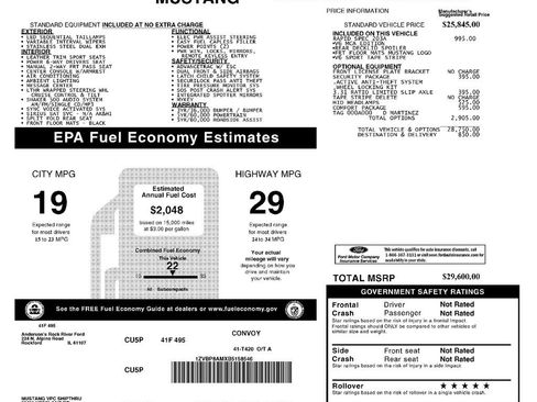 Used 2011 Ford Mustang Premium w/ 203A Rapid Spec Order Code RWD image 6
