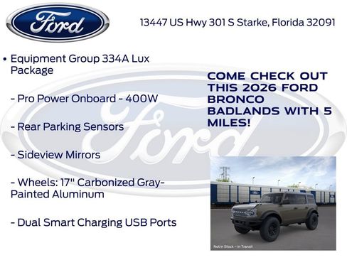New 2026 Ford Bronco Badlands AWD/4WD image 25