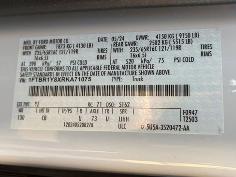 Used 2024 Ford Transit 250 Low Roof w/ Exterior Upgrade Package image 18