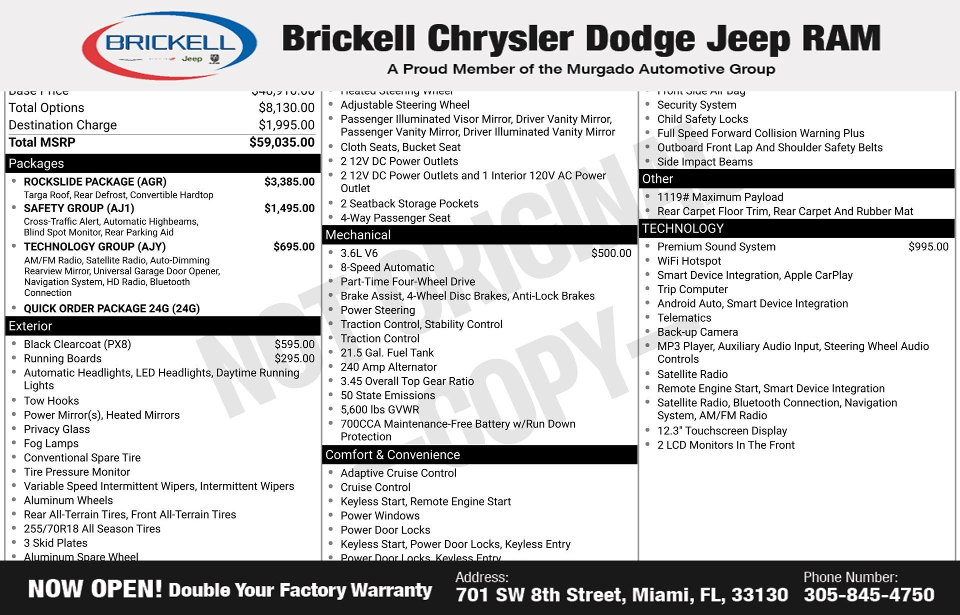 New 2026 Jeep Wrangler Unlimited Sahara w/ Rockslide Package AWD/4WD image 37