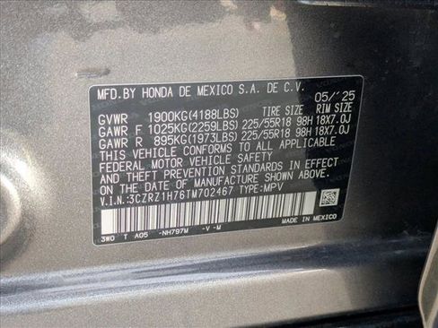 Certified 2026 Honda HR-V EX-L image 24
