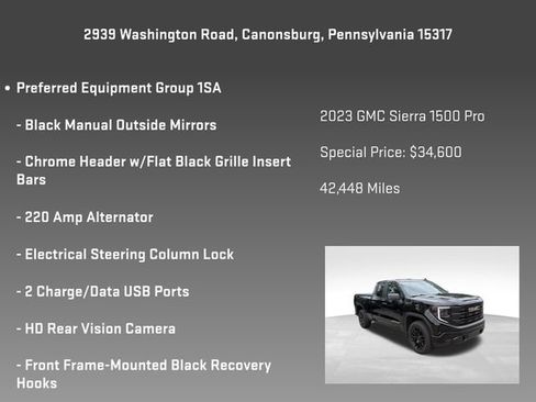 Used 2023 GMC Sierra 1500 Pro w/ Graphite Edition AWD/4WD image 6