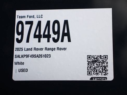 Used 2025 Land Rover Range Rover SE AWD/4WD image 28