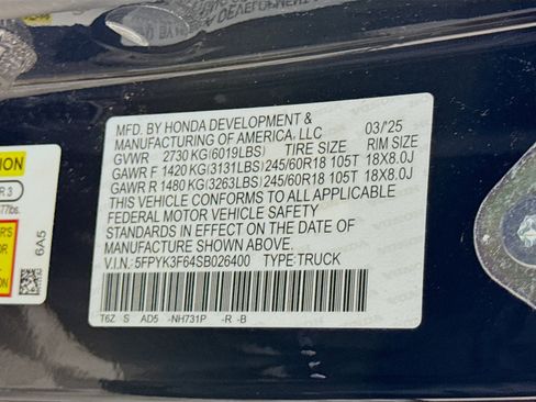 Used 2025 Honda Ridgeline TrailSport image 31